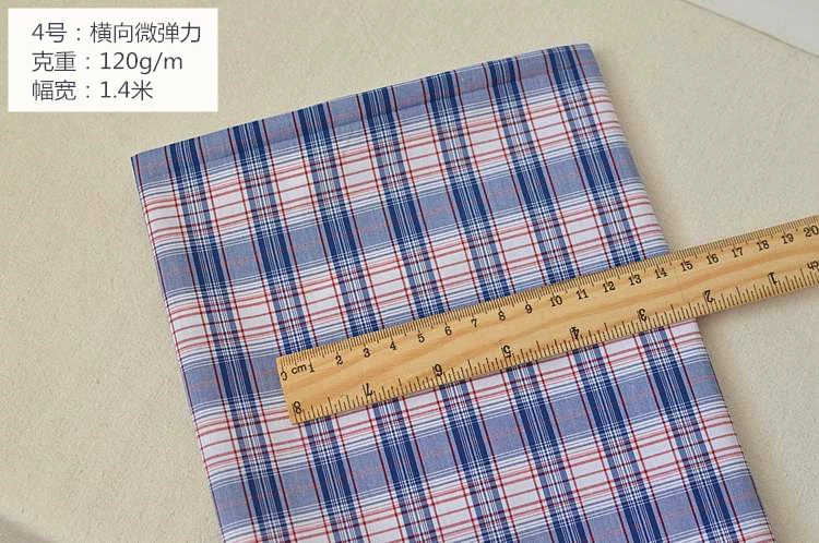Khuyến mãi có giới hạn Thời gian xuất khẩu Nhật Bản chải chuốt cotton mật độ cao vải kẻ sọc Mùa hè mỏng DIY áo sơ mi vải - Vải vải tự làm