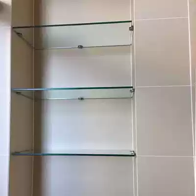 Customized tempered glass partition, bathroom glass shelf, wine cabinet, glass partition, overall cabinet, glass laminate customization