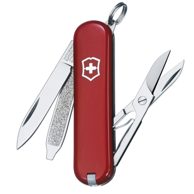 Victorinox Swiss Army Knife Swiss Sergeant Knife ຂອງແທ້ 58mm Model 0.6223 Fruit Knife Mini Multi-Function