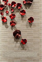 Art art sculpture metal stainless steel petal wall decoration hotel soft goods flower wall hanging club wall decoration