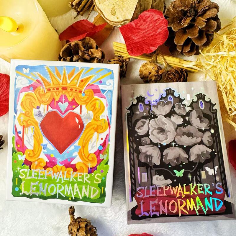 Authentic Dream Walker Lenormand High-Quality Rana System Lenormand, 42 Cards in Total, Includes a Pair of Male and Female Cards