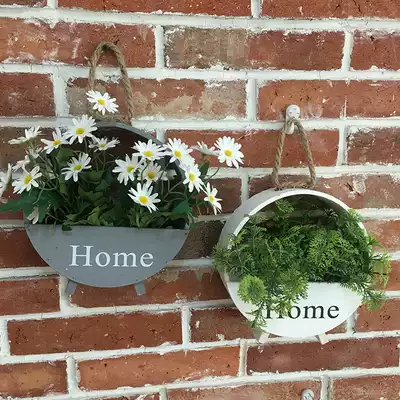 Yilan Nordic style solid wood White Wall Flower Wall pendant decoration simulation flower creative decoration bouquet