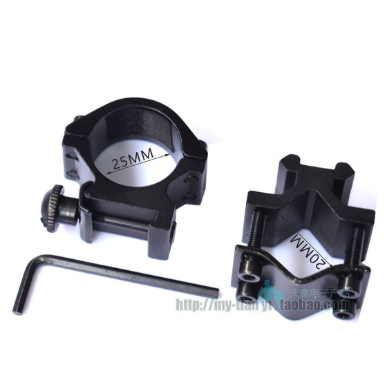 25mm 자전거 조명 손전등 알루미늄 합금 설비 20mm 총검 자전거 나이트 라이딩 조명 액세서리 고정