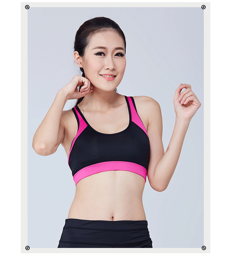 Quần lót thể thao nữ TEAING BRA với miếng đệm ngực mở rộng dây đeo giảm xóc hỗ trợ chạy bộ thể hình yoga áo lót thể thao