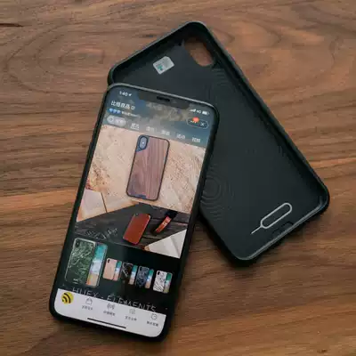 Mous iPhone X XR XS Max anti-fall shell bamboo solid wood carbon fiber military-grade earthquake-resistant mobile phone Protective case