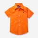 Áo sơ mi trắng trẻ em tay ngắn cotton cotton sơ mi giản dị mùa hè học sinh đồng phục biểu diễn quần áo trắng - Áo sơ mi đồ bộ bé trai