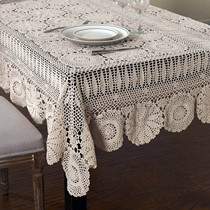 Pure cotton Republic of China Lao Jiang style grandma handmade crochet table cloth table cloth piano cover literary retro