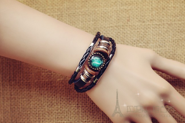 Vòng tay cá tính 12 chòm sao Nhật Bản và Hàn Quốc Phiên bản vòng đeo tay nữ dễ thương ngọt ngào Châu Âu và vòng tay nam Sen vòng tay lv