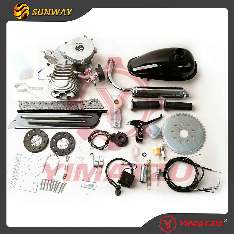 The new two-stroke bicycle moped modified F80 80CC engine kit has CE certification to send the ratio pot