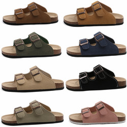 Sannobaker summer Boken sandals cork ທີ່ກົງກັນກັບຜູ້ຊາຍແລະແມ່ຍິງ, ເກີບນອກໃສ່ສະບາຍ, breathable slip-on ins ແນວໂນ້ມ