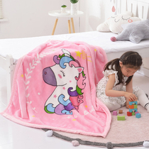 Children Blanket Double Layer Thickened Kindergarten Afternoon Nap Cover Blanket Cartoon Small Quilt Flannel Winter Warm Blankets