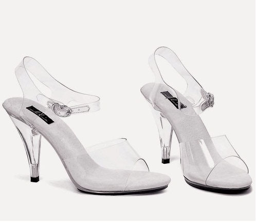 Bikini Bodybuilding Competition High Heels Crystal Shoes Heel 10cm Genuine Leather Sweat-Absorbent Non-Slip Ladies Transparent Sandals