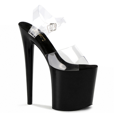 Pole Dancing High Heels 20cm High Heels Thick-Soled Sexy Ultra-Thin Heel Waterproof Platform Crystal Sandals Performance Shoes