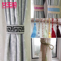 Curtain strap Tie rope tie curtain decoration embellishment velcro flower tie tie curtain buckle line curtain tie flower pair