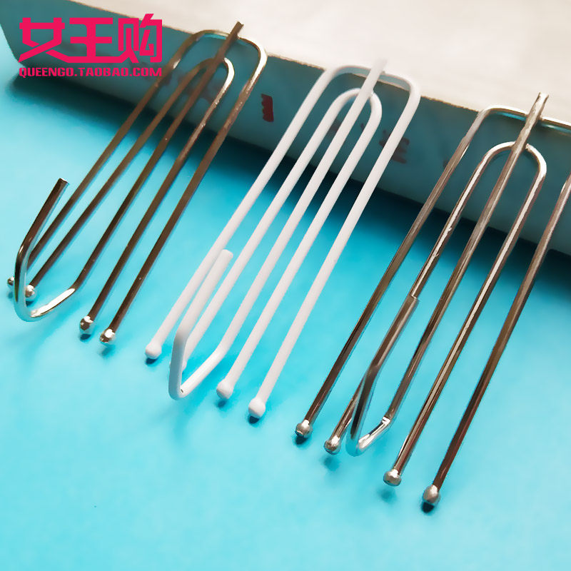 Four claw hook Four fork hook Curtain hook accessories hook Paint electroplated stainless steel single hook A modern retro hook