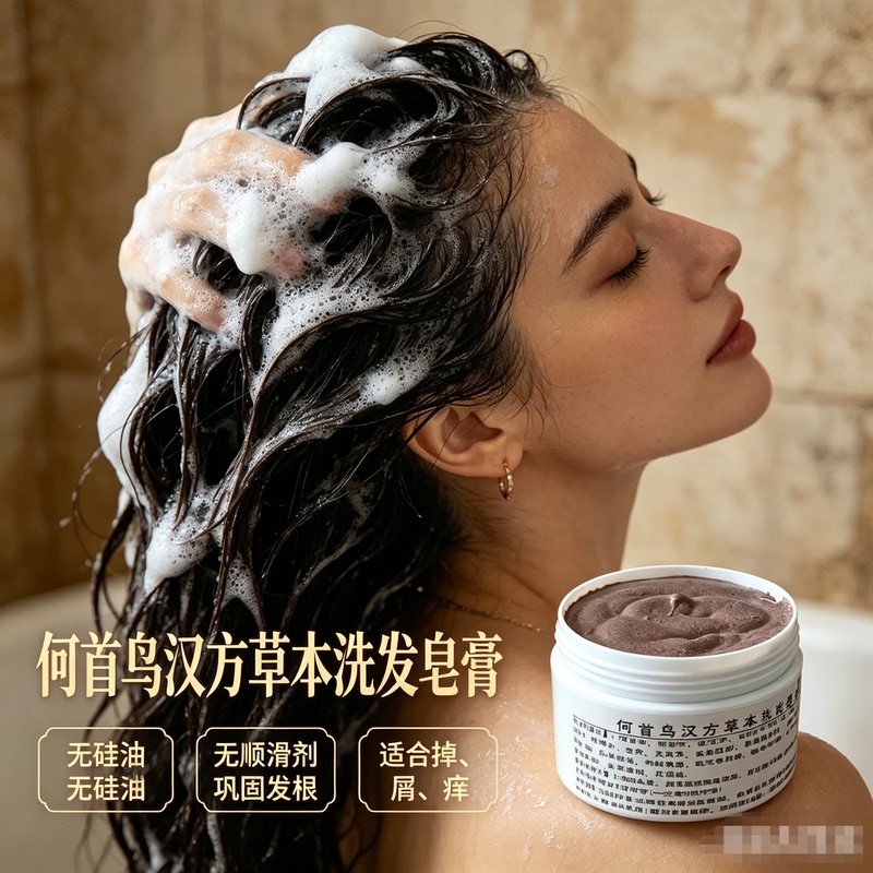 Polygonum Multiflorum and Platycladus Arborvitae Leaf Handmade Shampoo Soap, Silicone-Free, Without Smoothing Agents, Gentle Care for Dandruff and Itchiness, Can Be Used to Strengthen Hair Polygonum Multiflorum and Platycladus Arborvitae Leaf Handmade Shampoo Soap, Silicone-Free, Without Smoothing Agents, Gentle Care for Dandruff and Itchiness, Can Be Used to Strengthen Hair