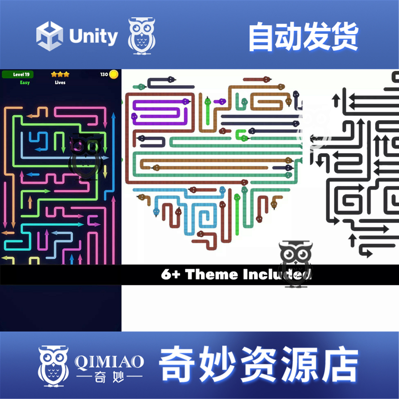 Unity Escape Arrow Snake Puzzle Template Editor 1.1 Arrow Snake Escape