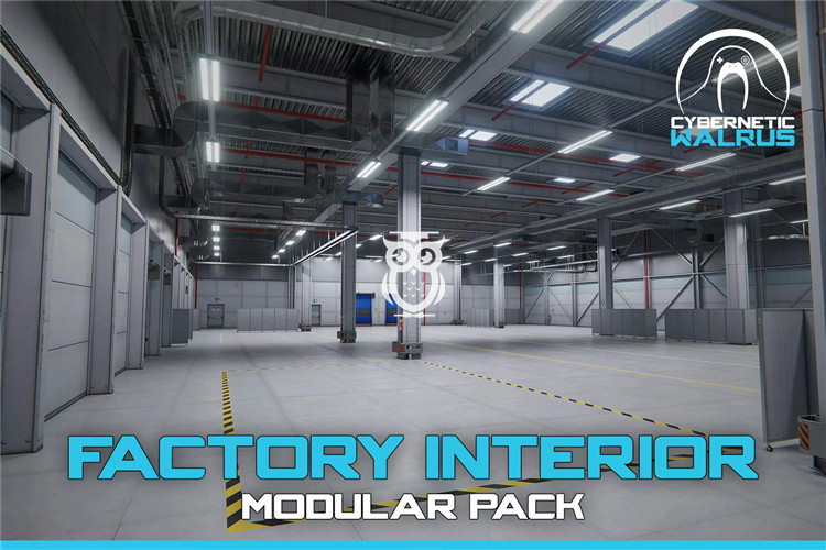 Unity Factory Warehouse Interior Modular Pack 1.0.1 工厂仓库-盘古CG网
