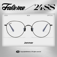 Fakeme 2024新品韩系β钛超轻圆框近视镜架复古轻奢风 Jenner