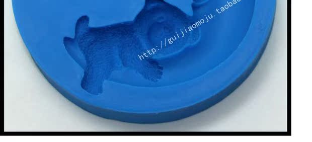 AA005 moon ôm gấu ngủ DIY handmade xà phòng công cụ silicone khuôn rõ ràng hàng tồn kho khuôn bánh căn