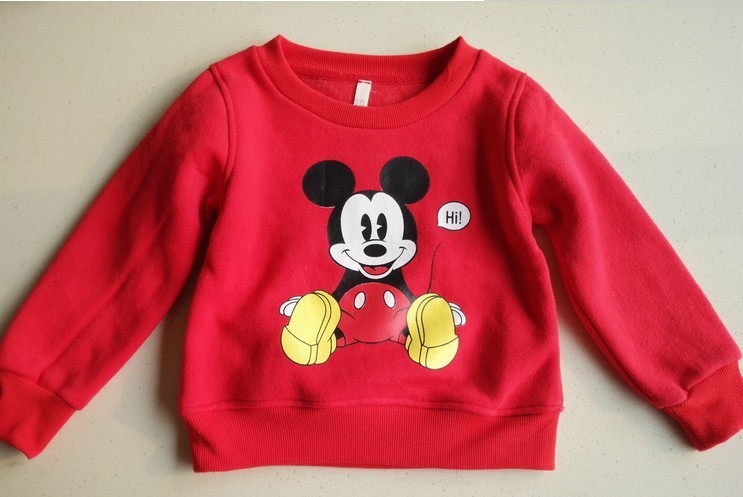Large Qingkura Children's male and female baby grabbing and casual cover-head cartoon sweater
