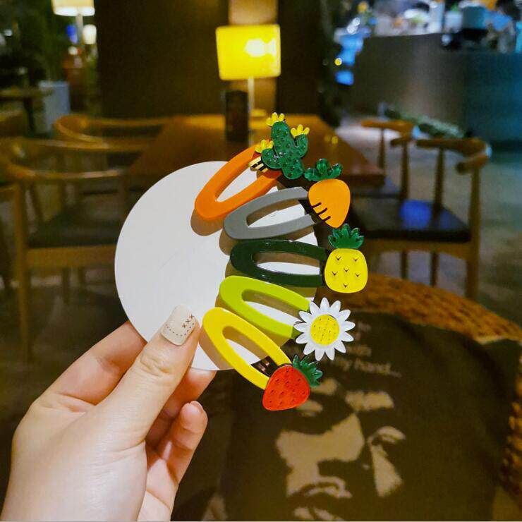 South Korea Dongdaemun with the same INS little princess hairpin side card refreshing summer fruit hairpin girl hairpin