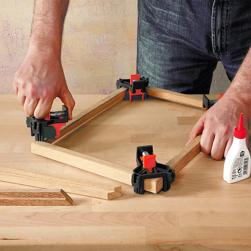 Woodworking right-angle clamp 90-degree fixer photo frame clip frame clamp powerful spring set sub-clamp wood tool quick clamp