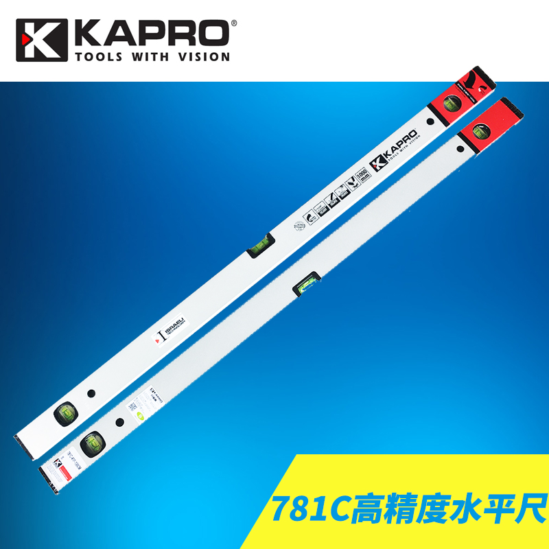 Israel KAPRO Kaipu Road 781c high-precision aluminum alloy horizontal ruler gradienter balance ruler large water bubble