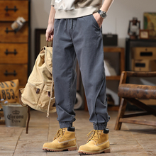 2024 New Summer and Autumn American Work Pants Men's Loose Feet Tie Trendy Brand Pi Shuai Youth Fashion Versatile Casual Pants