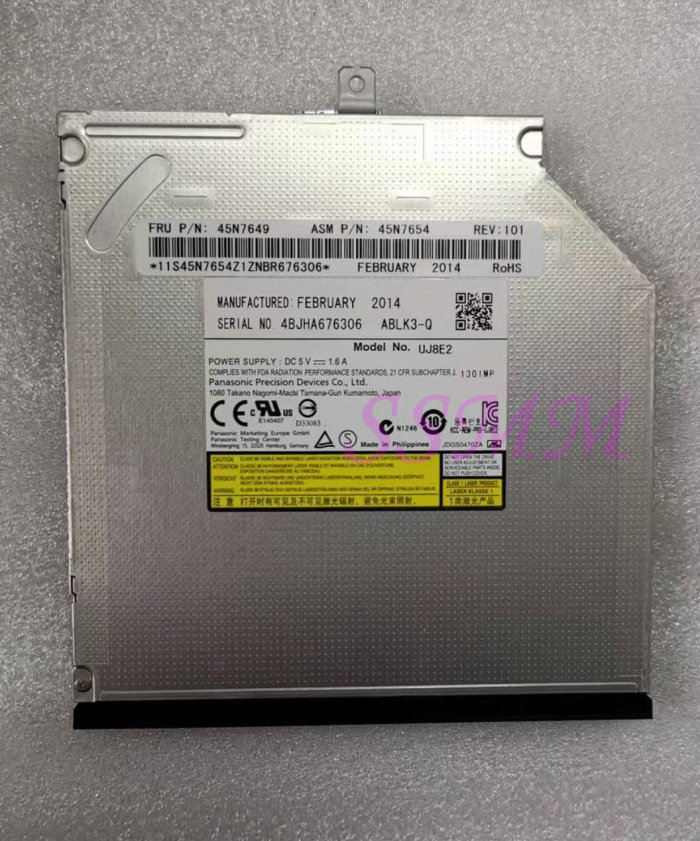 Thinkpad T440P T440P T540P W540 W540 DVDRW Recorder Optical Drive 45N7649 UJ8E2