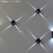 LED door light Cross starlight light Outdoor outdoor wall light Waterproof exterior wall light Outdoor spot light Colorful light source creative