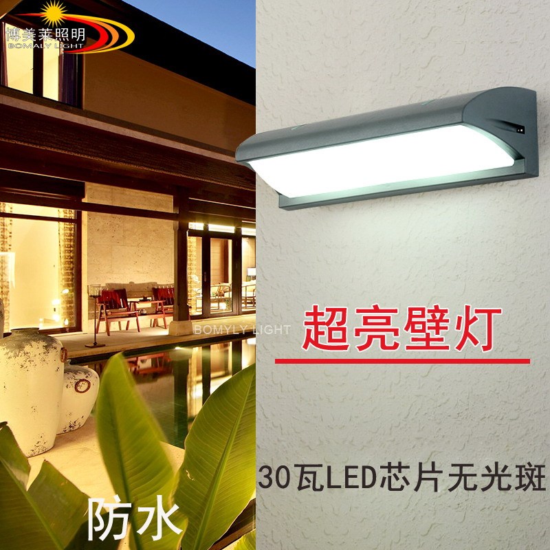 Aluminum Outdoor Wall Lamp Waterproof Exterior Wall Courtyard Lamp Led Outdoor Lamp Super Bright Balcony Terrace Garden Lamp Lighting