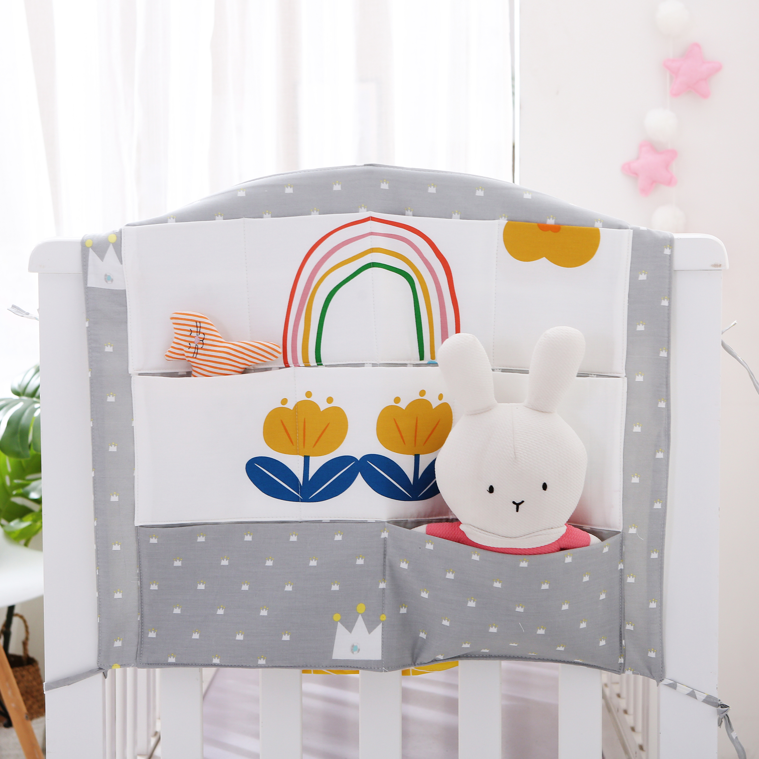  Nordic New Pint Cot Bedside Hanging Bag Disposal Collection Na Bag Diapers Small Pieces Bedside Multifunctional Storage