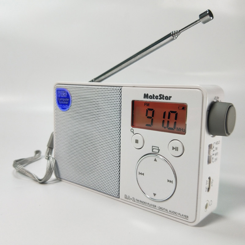 20% off big leak new mini digital radio one-key search and storage Taiwan screen display card semiconductor lithium battery portable gift