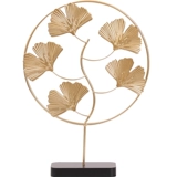 Nordic Light Luxury Creative Ginkgo Leaves Устанавливает домашние украшения гостиной телевизор телевизионный шкаф модель модель дома