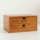 桌面抽屉式两层收纳柜小号储物柜 木质化妆品杂物盒显示屏增高架 mini 0