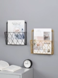 Nordic Ins Iron Art Book Book Fringe Wall Wanging Wanging стена хранения настенная полка настенная полка простая гостиная книга