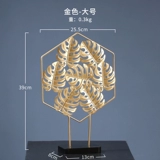 Nordic Light Luxury Creative Ginkgo Leaves Устанавливает домашние украшения гостиной телевизор телевизионный шкаф модель модель дома