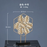 Nordic Light Luxury Creative Ginkgo Leaves Устанавливает домашние украшения гостиной телевизор телевизионный шкаф модель модель дома