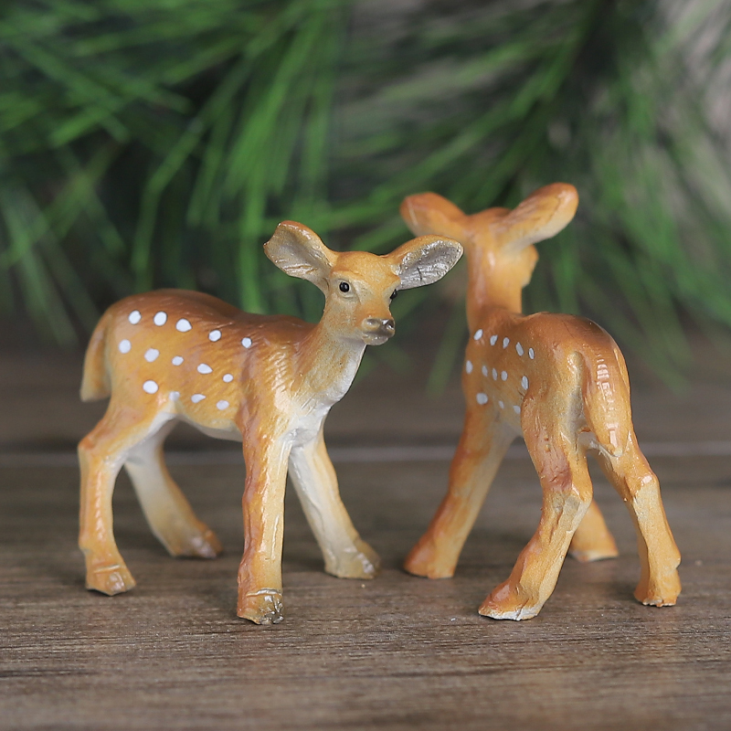 zakka grocery creative micro landscape resin animal swing piece cute giraffe mini furnishing home decoration item