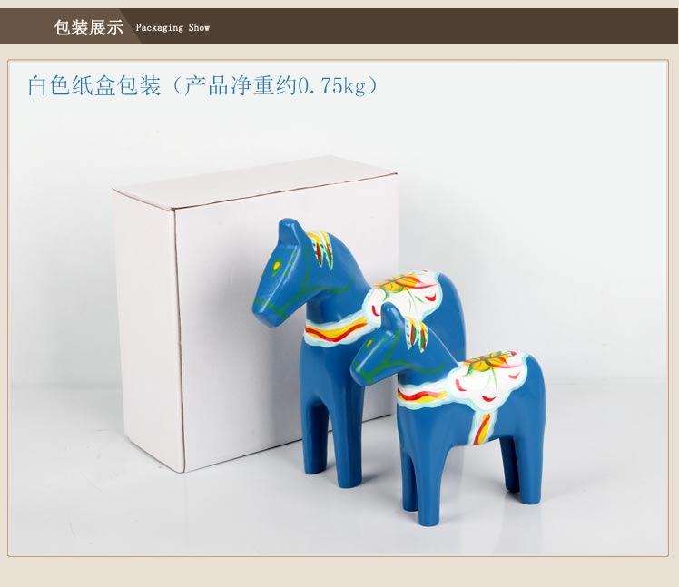 Thụy điển Dalama painted red horse đồ trang trí thiết lập của nhà gỗ phòng khách tủ rượu trang trí hiển thị quà tặng đám cưới