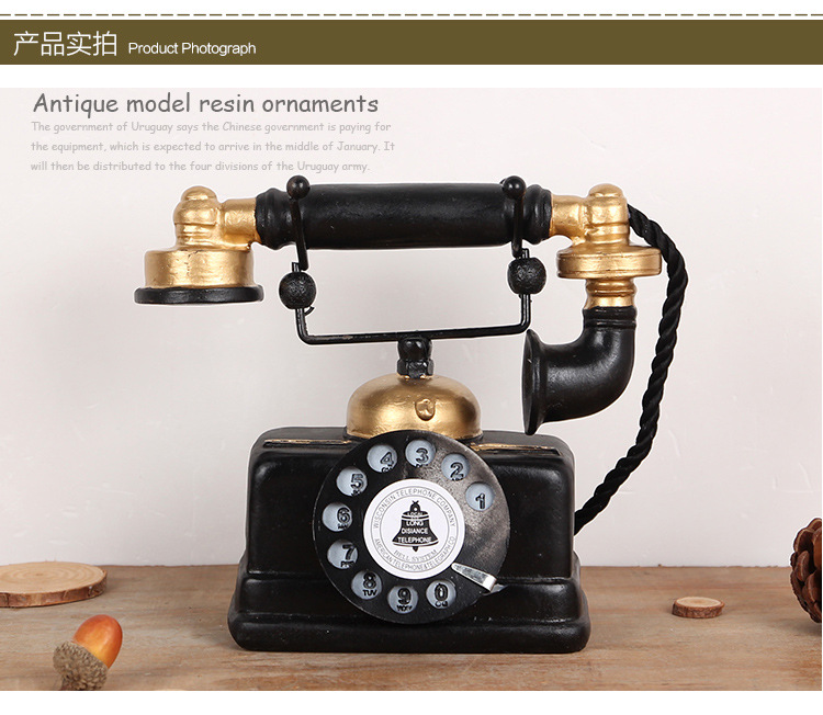Retro Mỹ gió công nghiệp điện thoại nhựa mô hình trang trí phòng khách mô phỏng thủ công tủ rượu trang trí hiển thị những đồ vật trang trí phòng khách