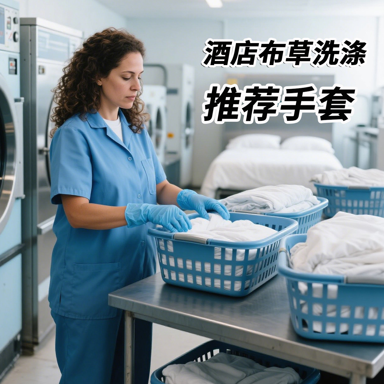 酒店布草洗涤一次性丁腈防护手套丁晴加长耐磨防油防割刺干活工作