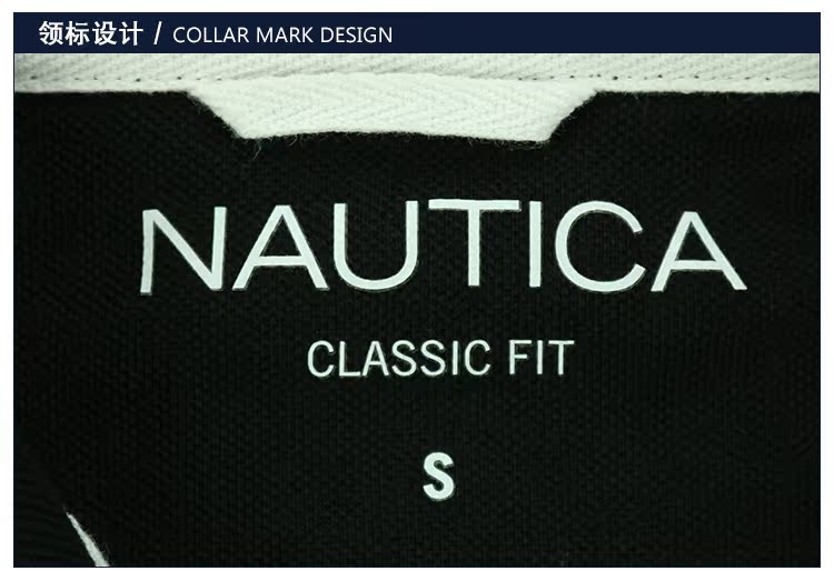 Nautica / Nordica áo sơ mi nam tay dài POLO cotton cổ điển giản dị màu áo thun Mỹ trực tiếp thư áo sơ mi polo