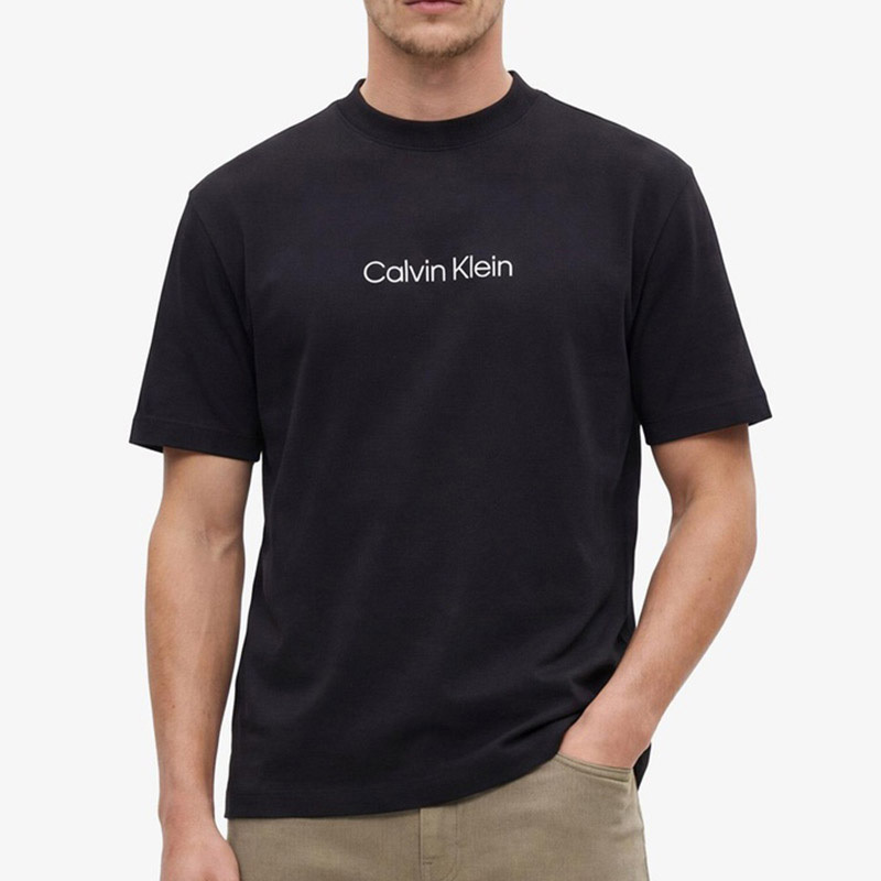 Calvin Klein/Calvin Klein Men's Simple Round Neck Short-Sleeved T-Shirt Summer New Sports Half-Sleeve Calvin Klein/Calvin Klein Men's Simple Round Neck Short-Sleeved T-Shirt Summer New Sports Half-Sleeve