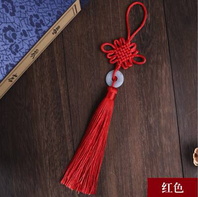 Chinese knot pendants, fan pendants, 6 pieces of pendants, festive home decorations, Chinese-style small gifts, car decorations