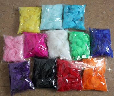 Large, medium-sized, colorful cat toys made of goose feathers, diy earrings, 8-12cm bouncy balls, about 100 pieces
