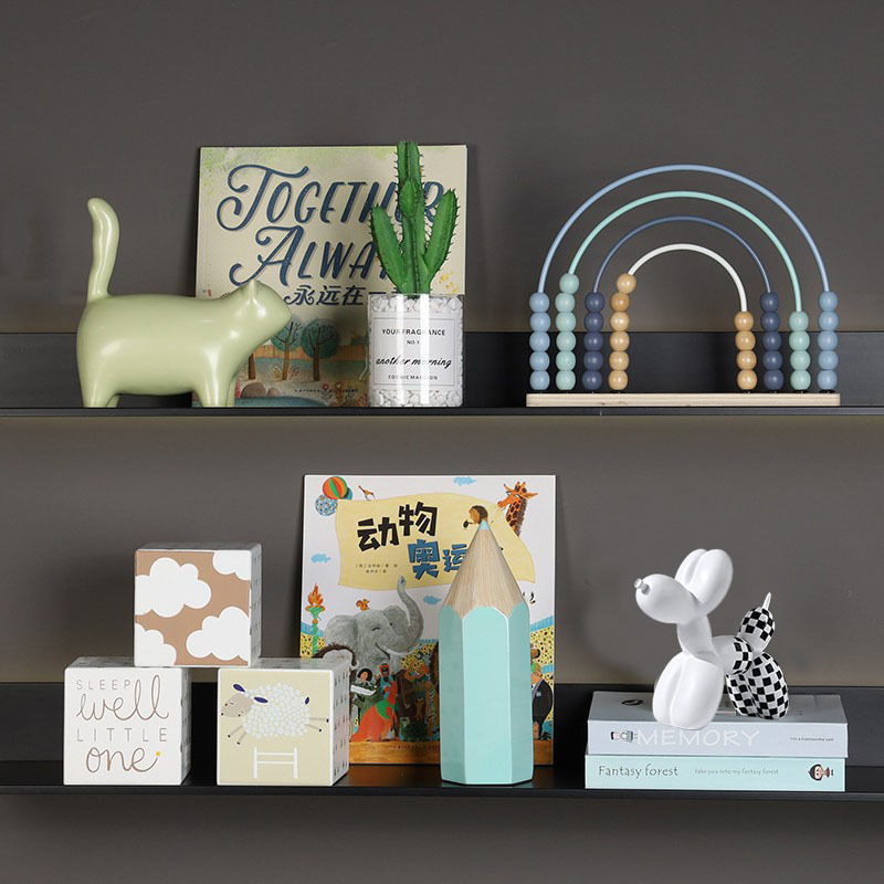 Modern Light Luxury Minimalist Model Room Sales Office Children's Boys and Girls Room Cartoon Combination Designer Matching Decorations