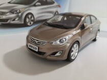 1:18 Оригинальный сплав завода Пекина Hyundai Long bullet модель Longmotor модель золото и серебро