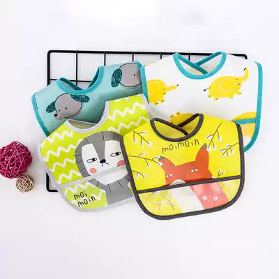 Summer new baby waterproof bib children EVA eating bib saliva towel thin